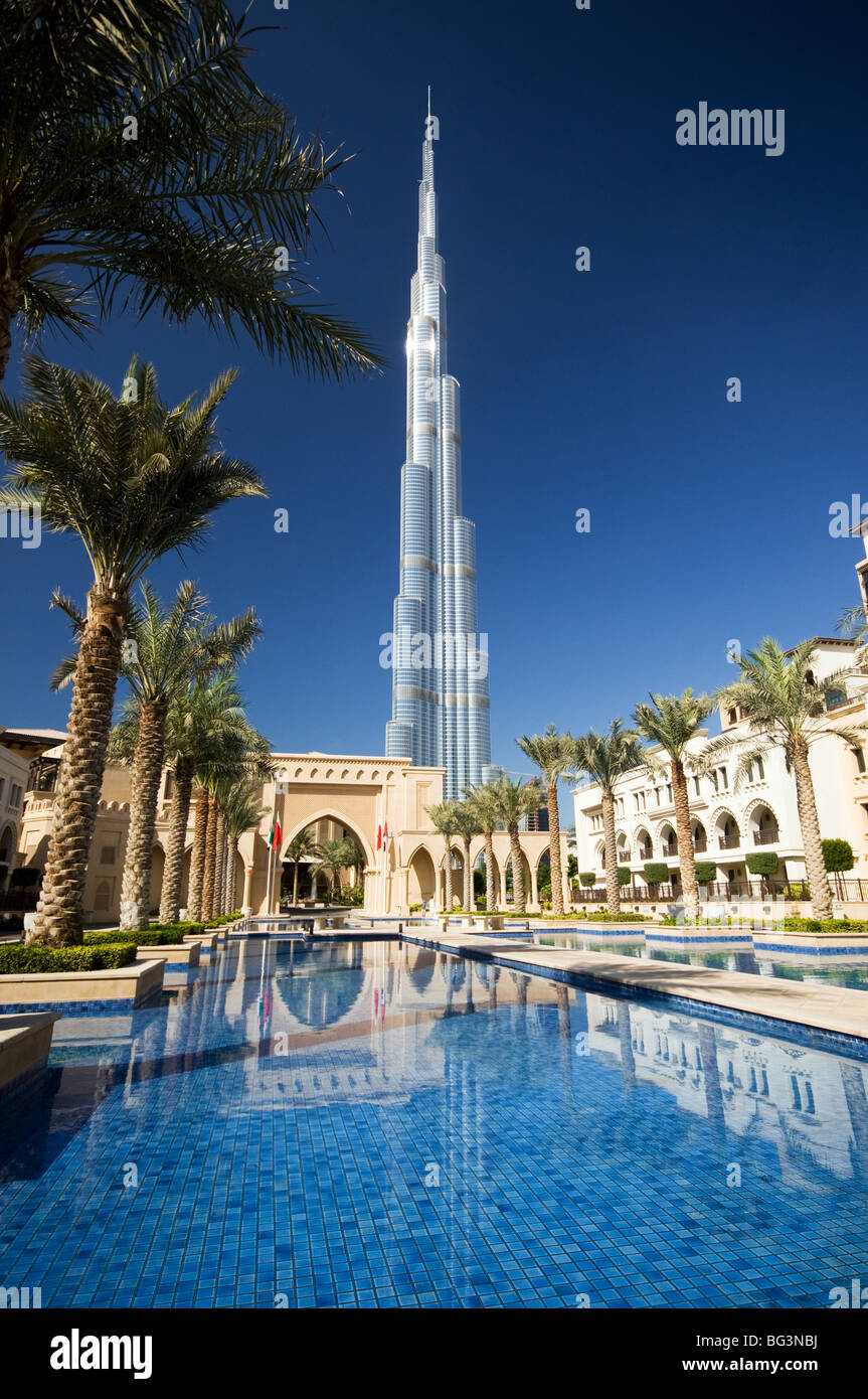 Burj Dubai - der höchste Wolkenkratzer der Welt Stockfoto