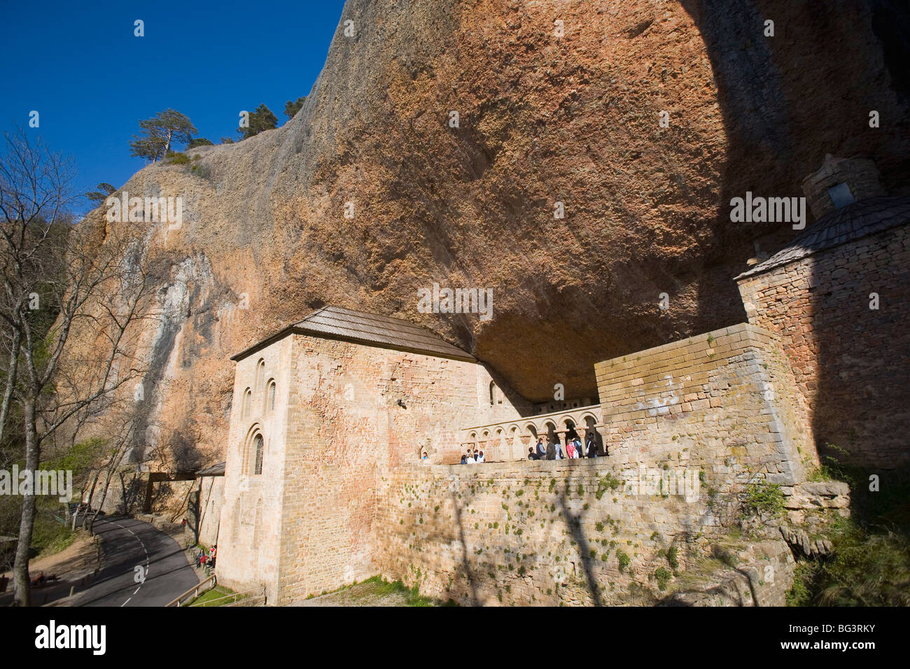 San Juan De La Pena Kloster, Jaca, Aragon, Spanien, Europa Stockfoto