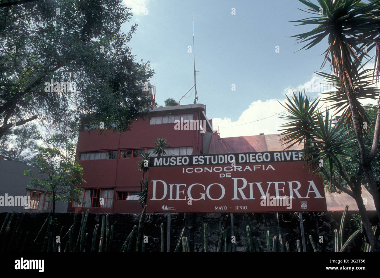 Diego Rivera und Frida Kahlo Studio Museum in San Angel, Mexiko-Stadt Stockfoto