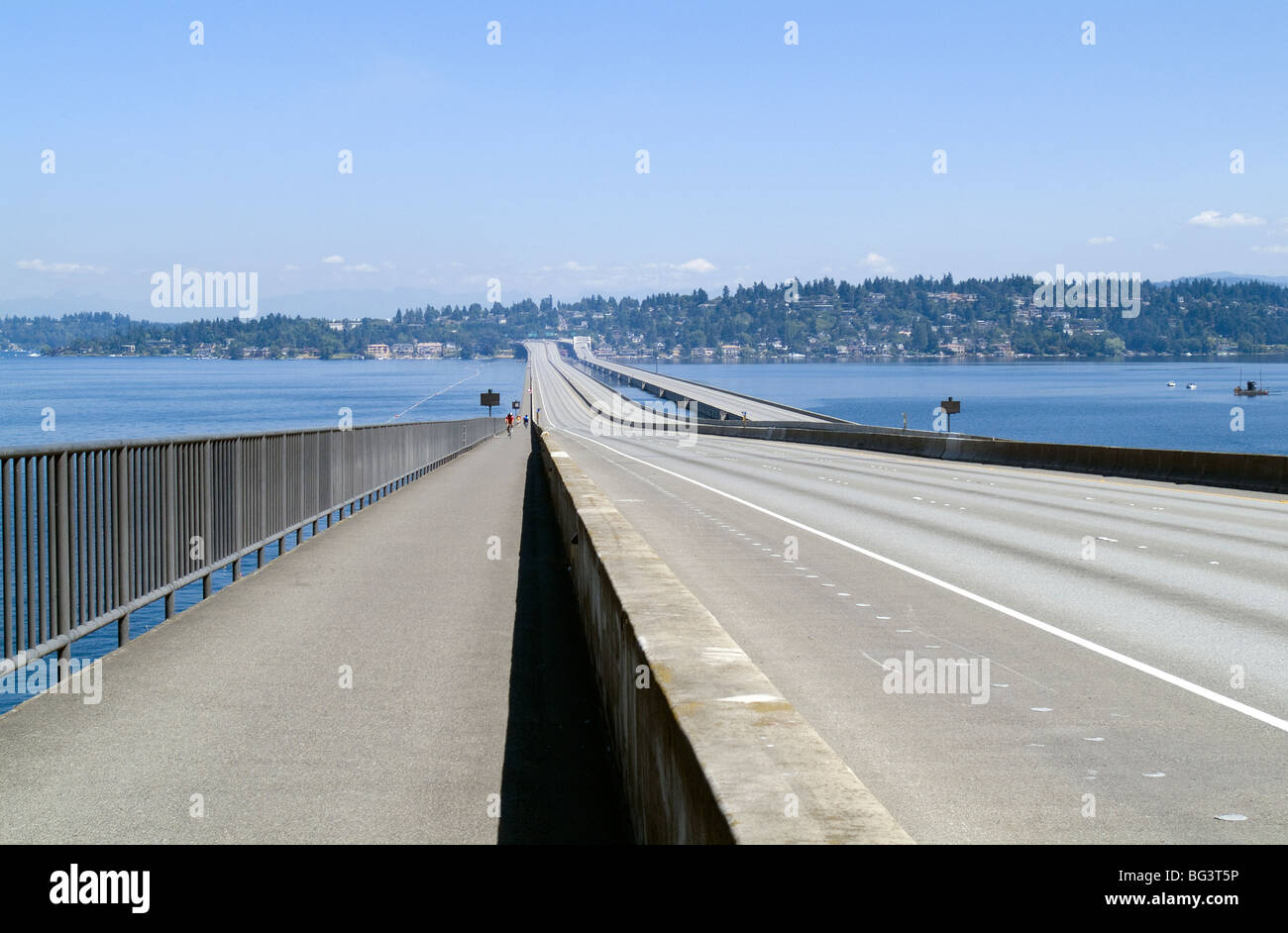 Leere Autobahn. Stockfoto