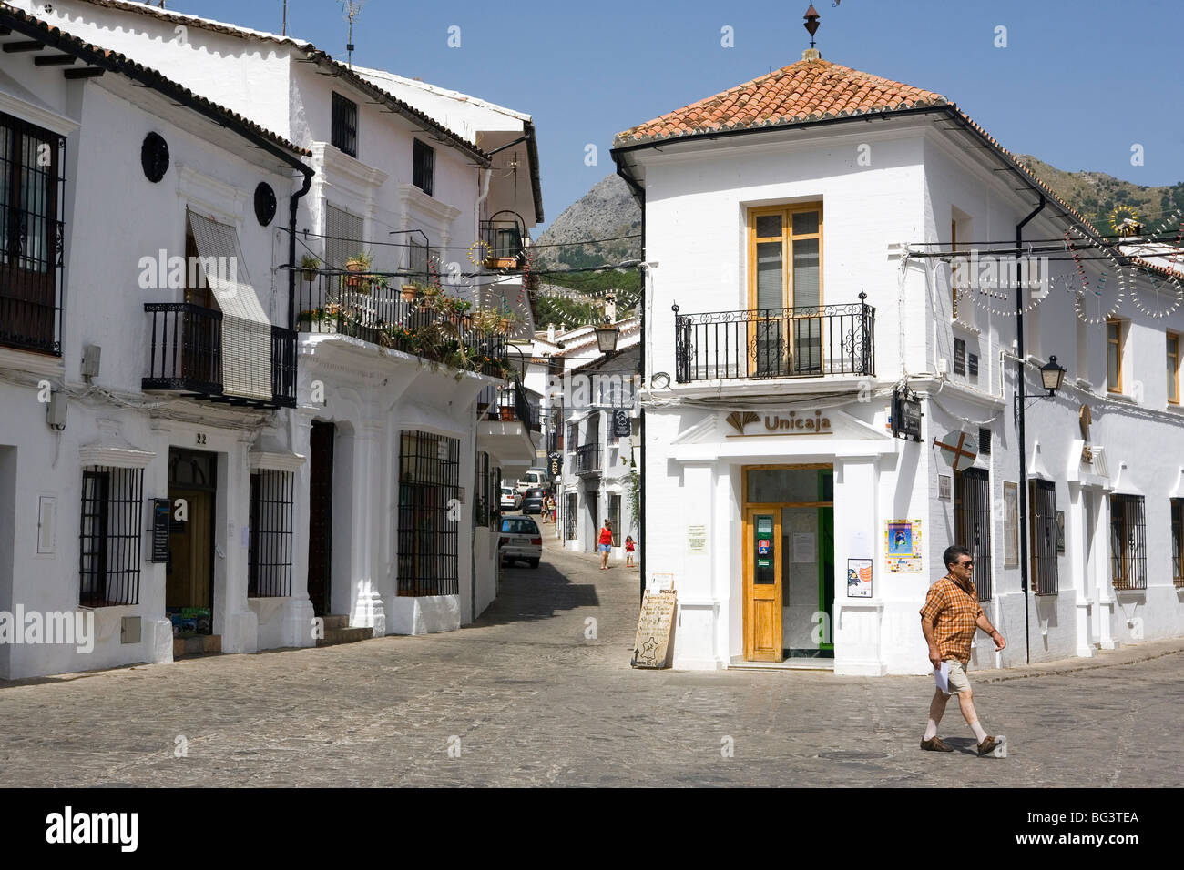 Grazalema, eines der weißen Dörfer, Provinz Cadiz, Andalusien, Spanien, Europa Stockfoto