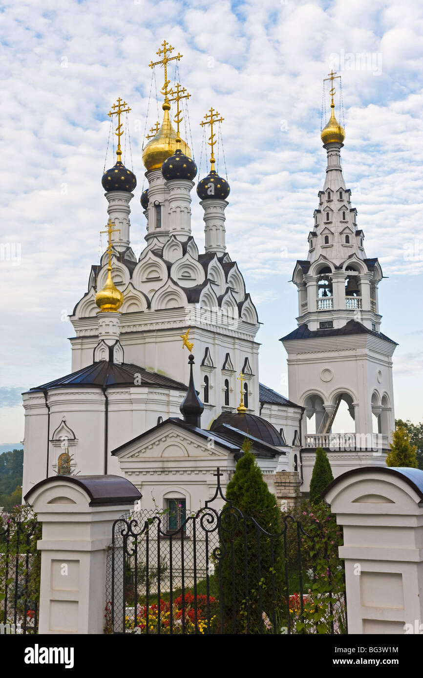 Russische orthodoxe Kirche in Bagrationowsk, Kaliningrad, Russland, Europa Stockfoto