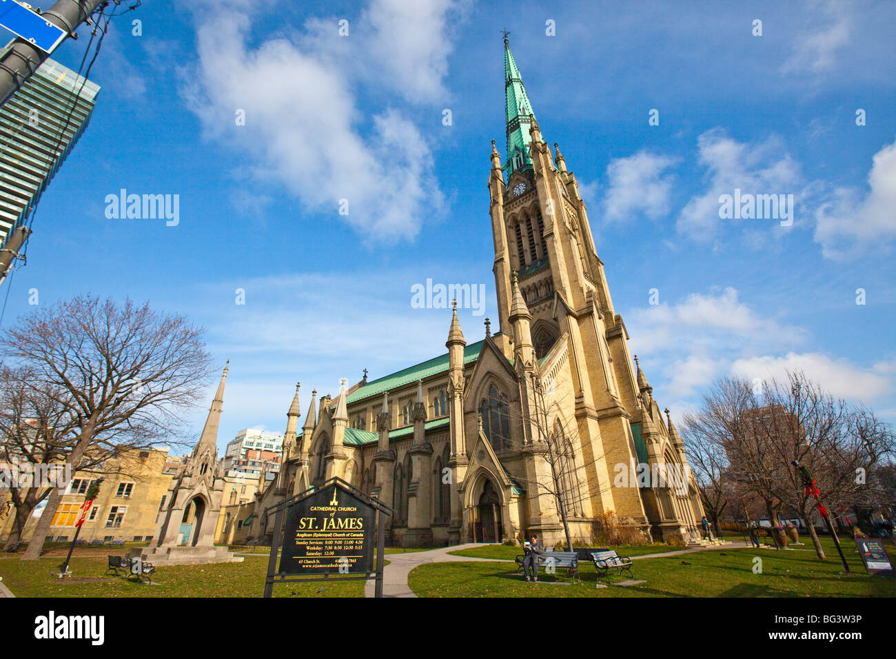 Bischöfliche Kathedrale St. Jakobskirche in Toronto Kanada Stockfoto