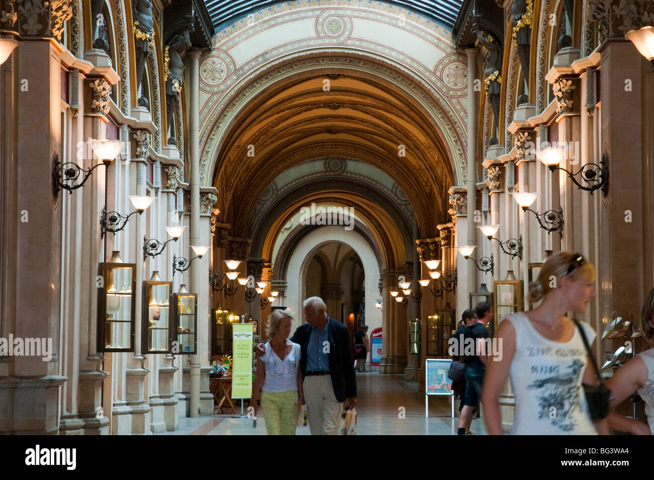 Freyung Passage, Wien, Österreich | Freyung Passage, Wien, Österreich Stockfoto