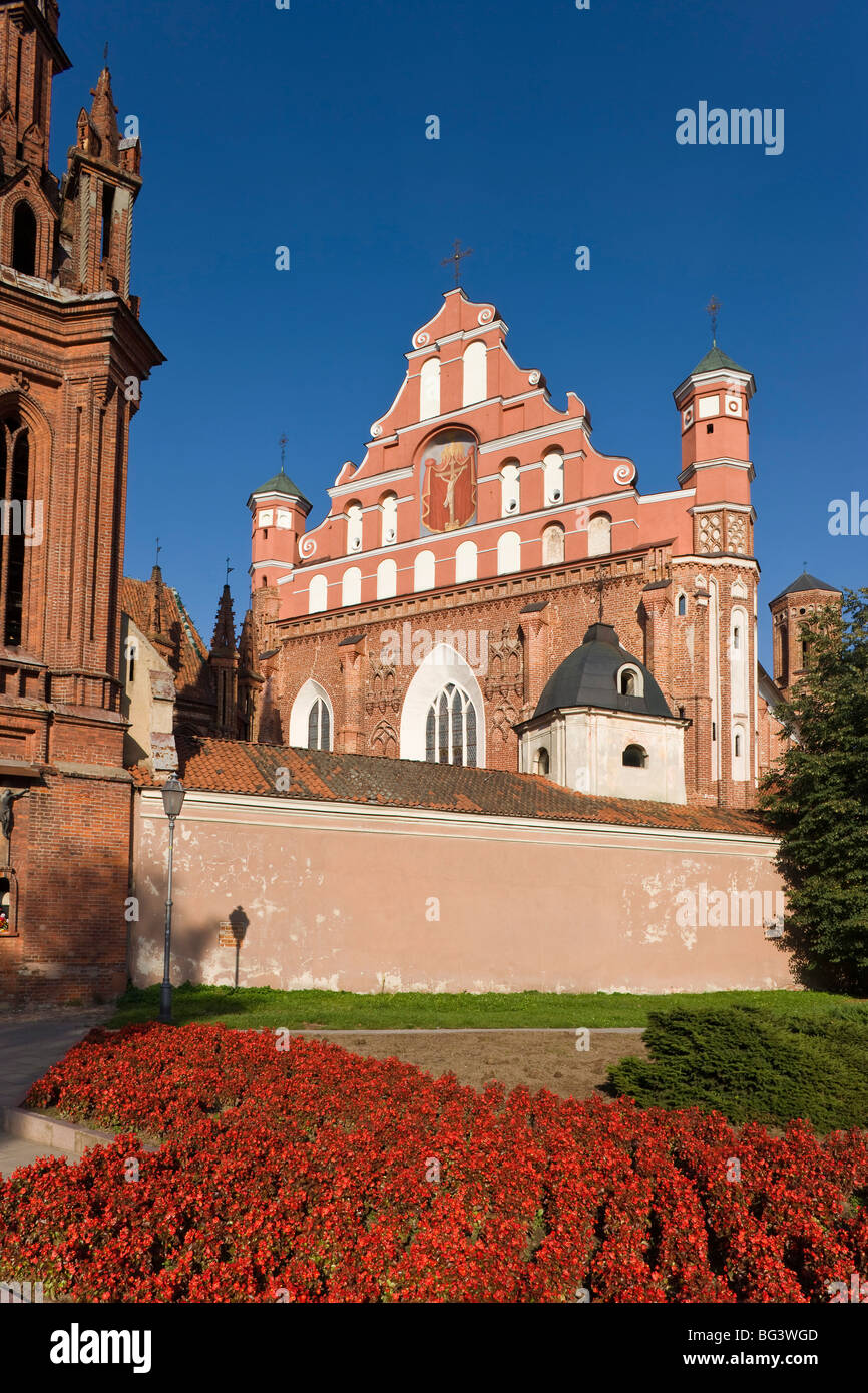 St. Franziskus und Bernhardin Kirche, Vilnius, Litauen, Baltikum, Europa Stockfoto
