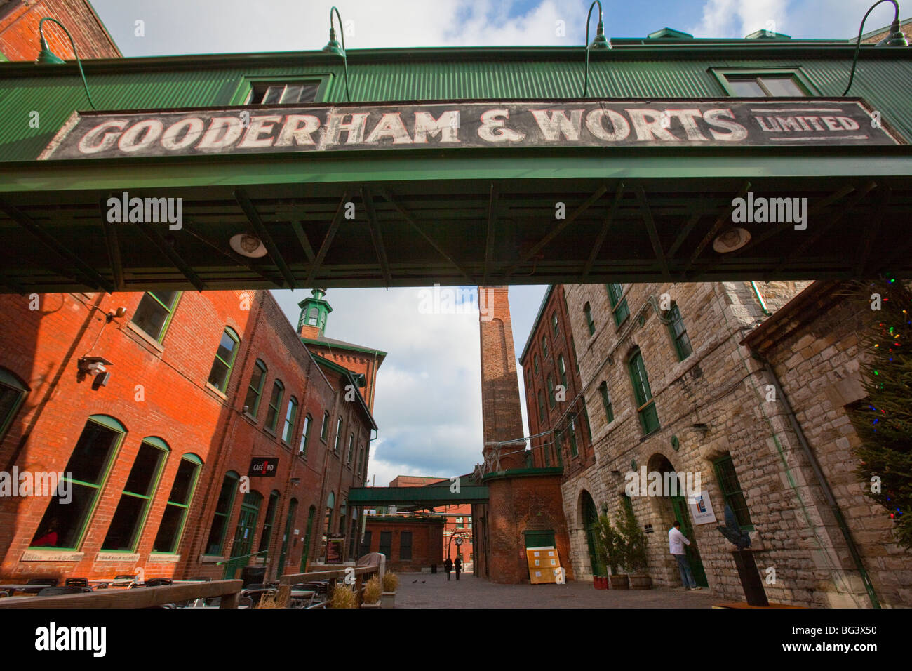 Gooderham und Würze Distillery District in Toronto Kanada Stockfoto