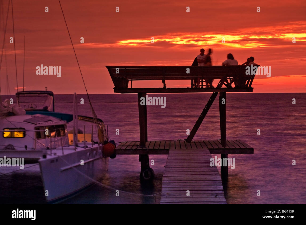 Honduras, Bay Islands, Roatan, Half Moon Bay Stockfoto