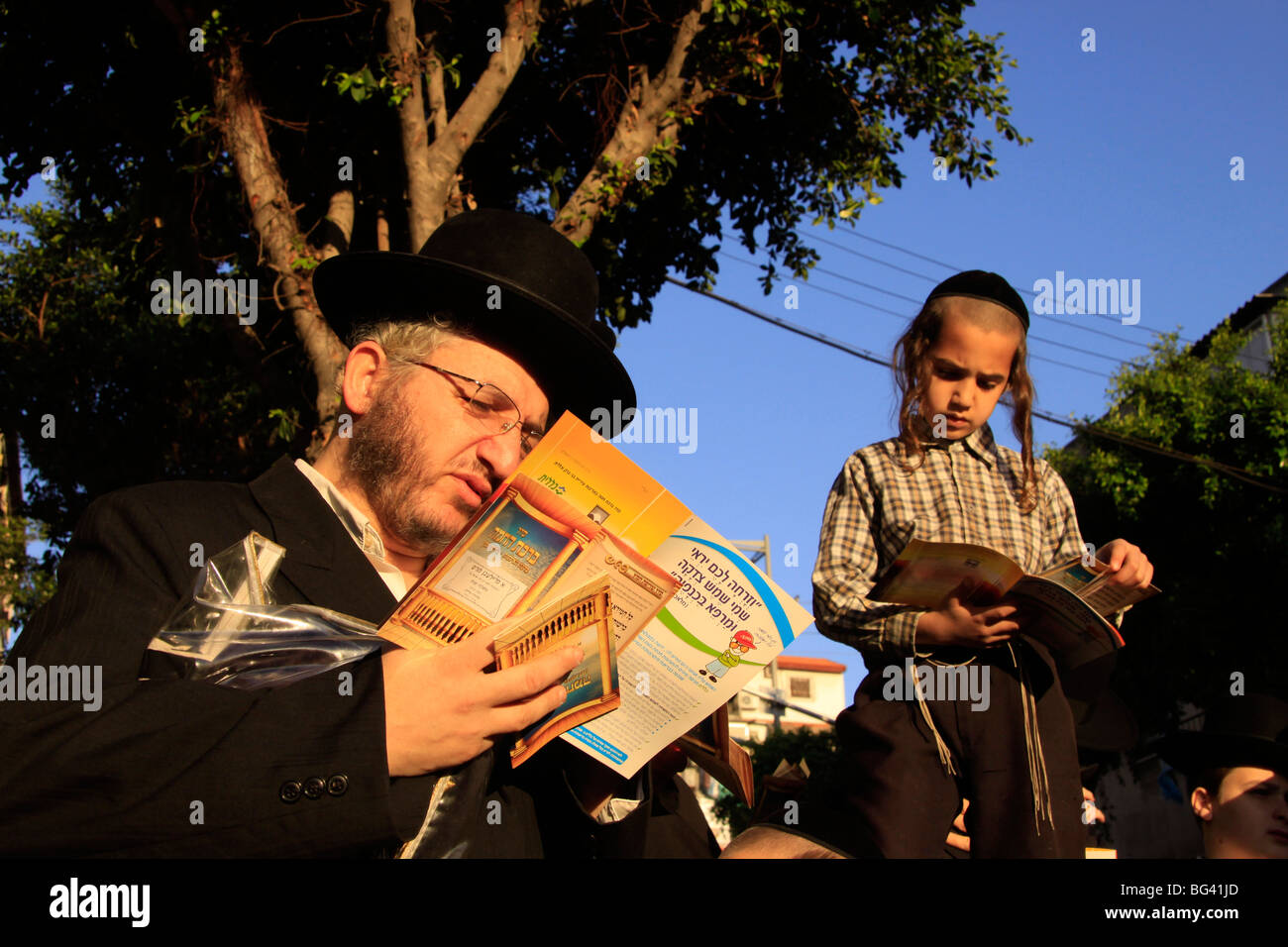 Israel, Bnei Brak, Segen der Sonne, Birkat Hachama Gebet Stockfoto