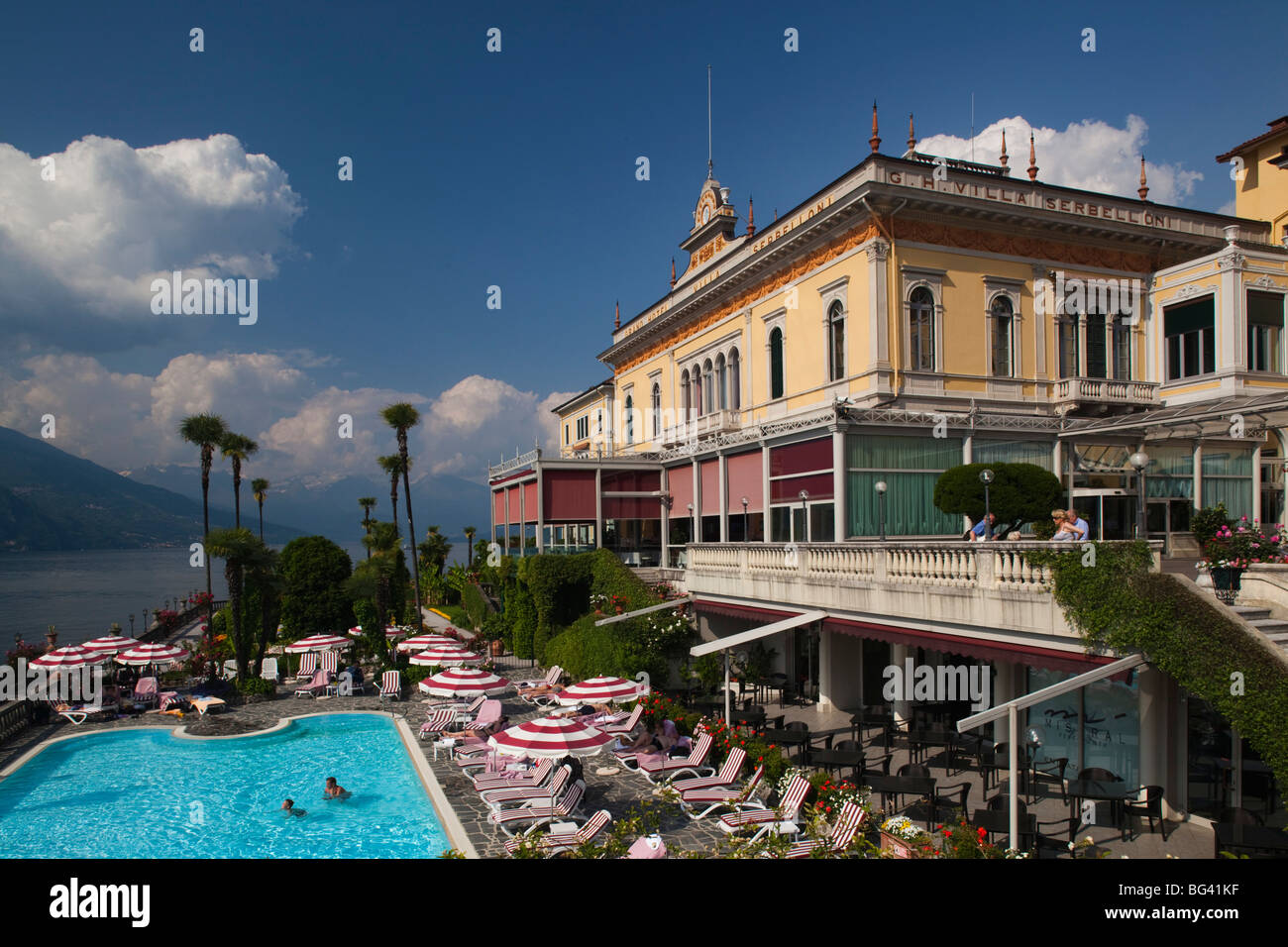 Italien, Lombardei, Seen Region, Comer See, Bellagio, Grand Hotel Villa Serbelloni Stockfoto