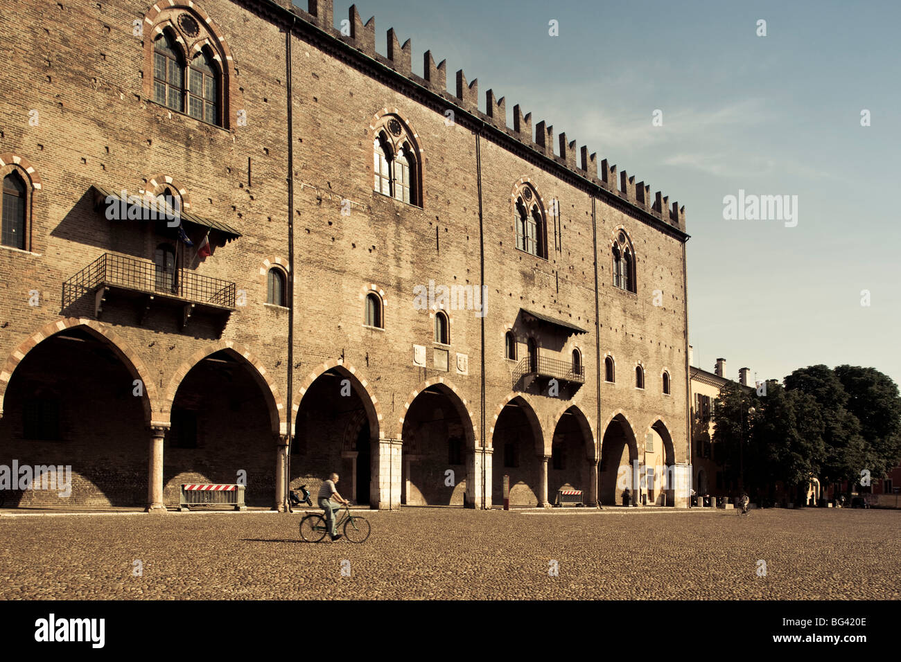 Italien, Lombardei, Mantua, Piazza Sordello, Palazzo Ducale Stockfoto