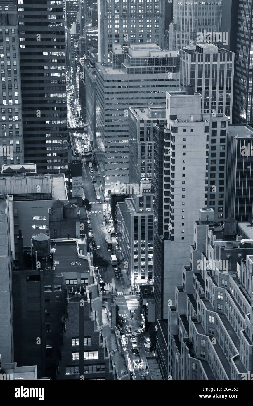 Skyline von Midtown Manhattan, New York City, USA Stockfoto