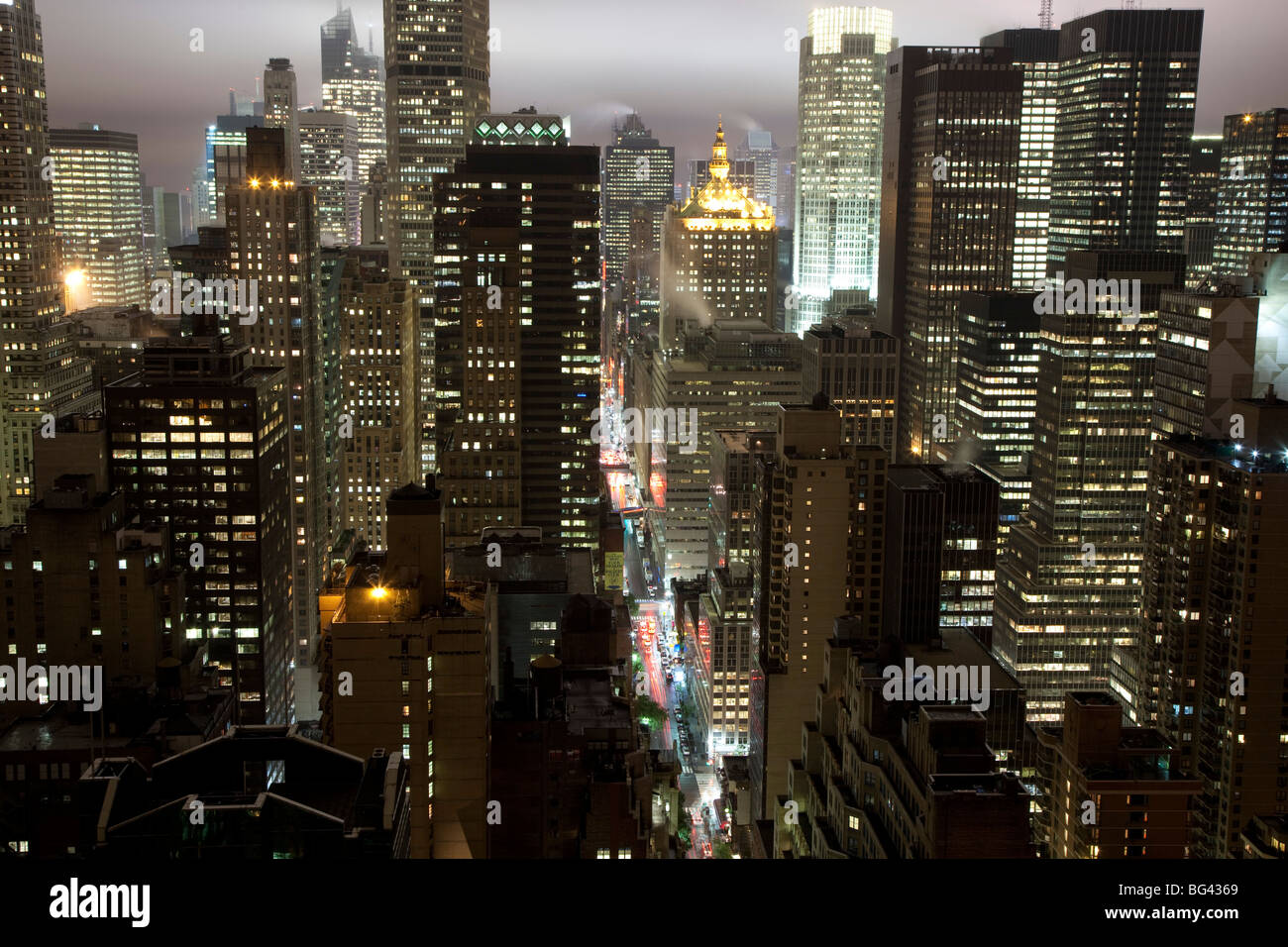 Skyline von Midtown Manhattan, New York City, USA Stockfoto