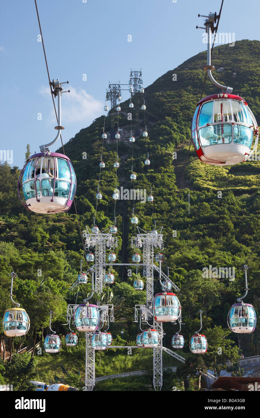 Seilbahn in Ocean Park Hong Kong Island, Hongkong, China, Asien Stockfoto