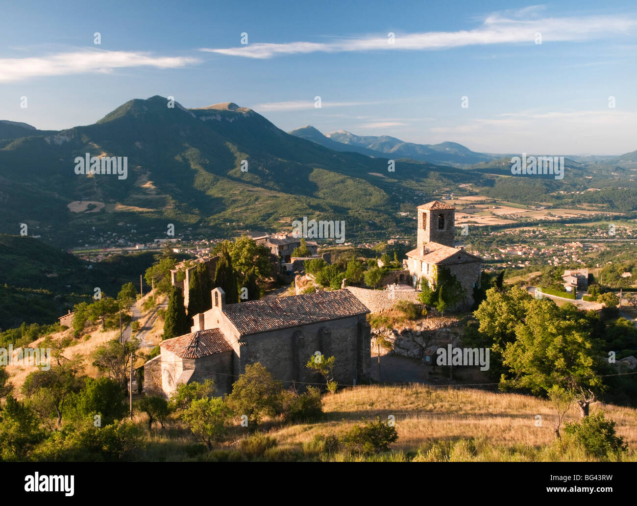 Kirche in Courbons, Provence, Frankreich Stockfoto