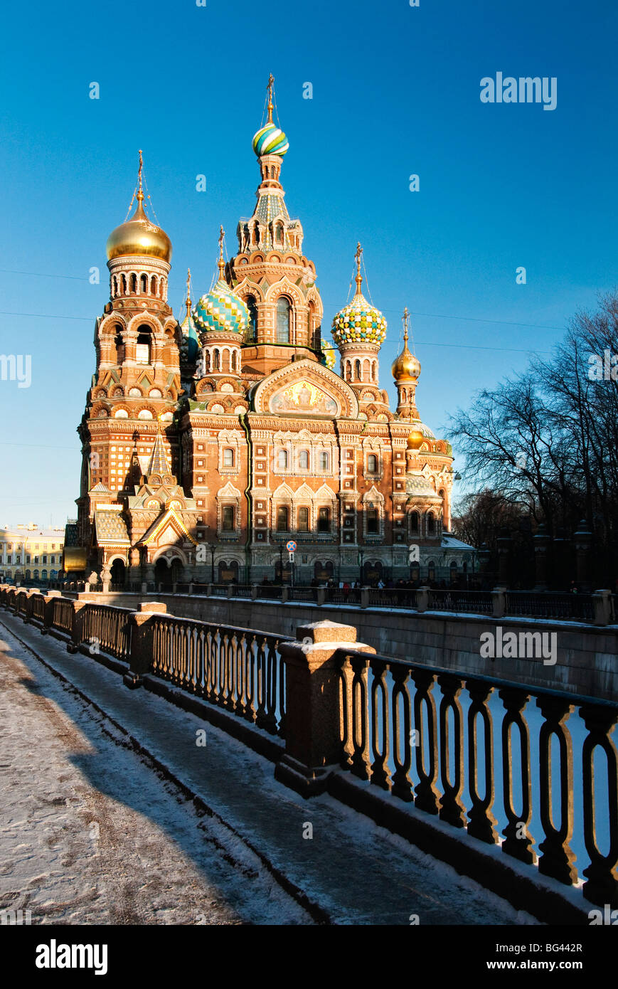 Die Kirche des Erlösers auf das vergossene Blut, Sankt Petersburg, Russland Stockfoto