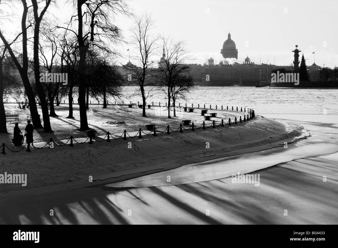 Winter, Sankt Petersburg, Russland Stockfoto
