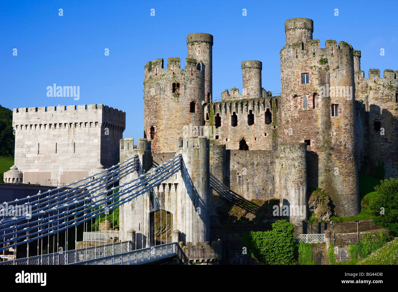 Wales, Gwynedd, Conwy Castle Stockfoto