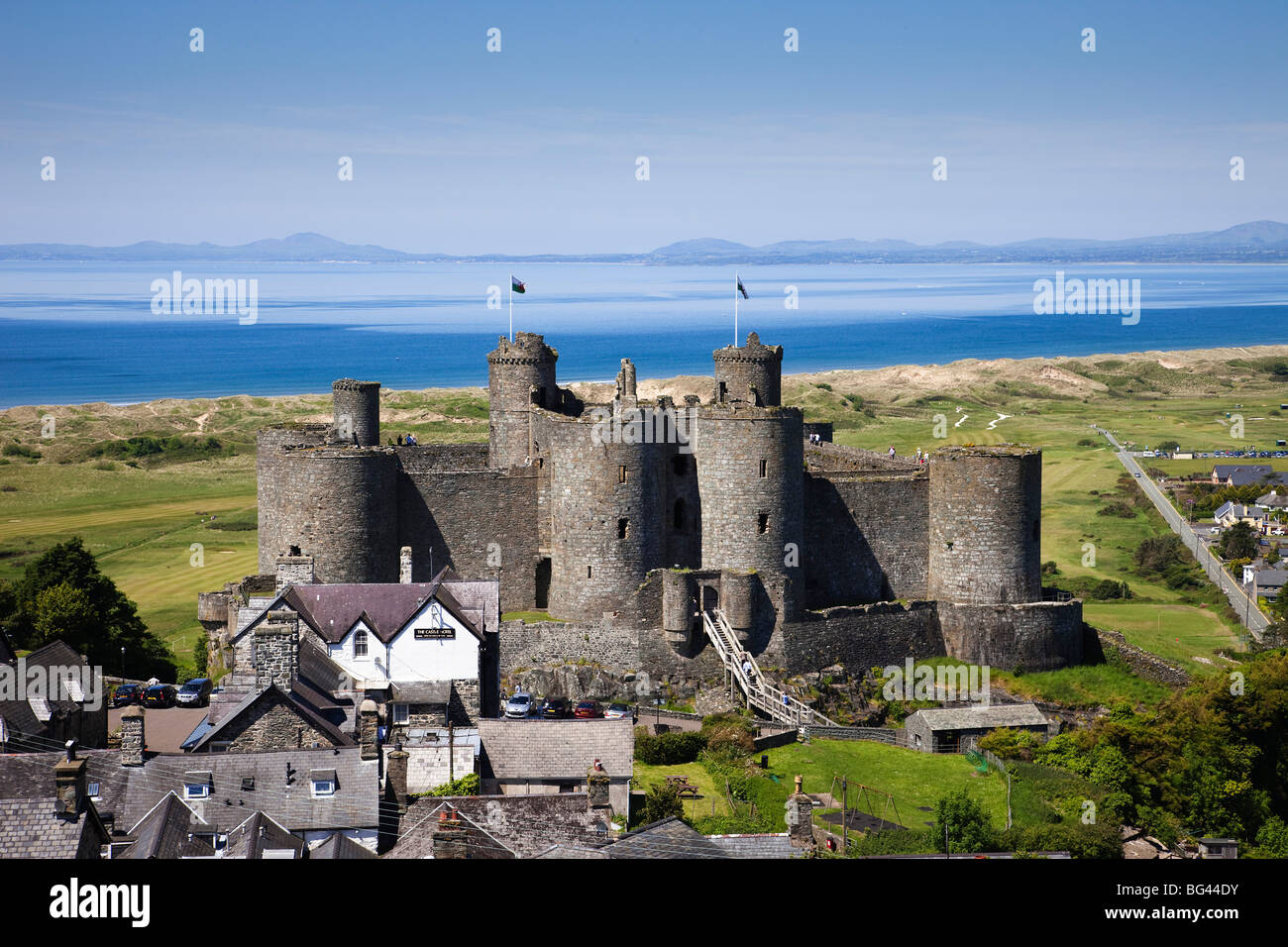 Wales, Gwynedd, Harlech Castle Stockfoto