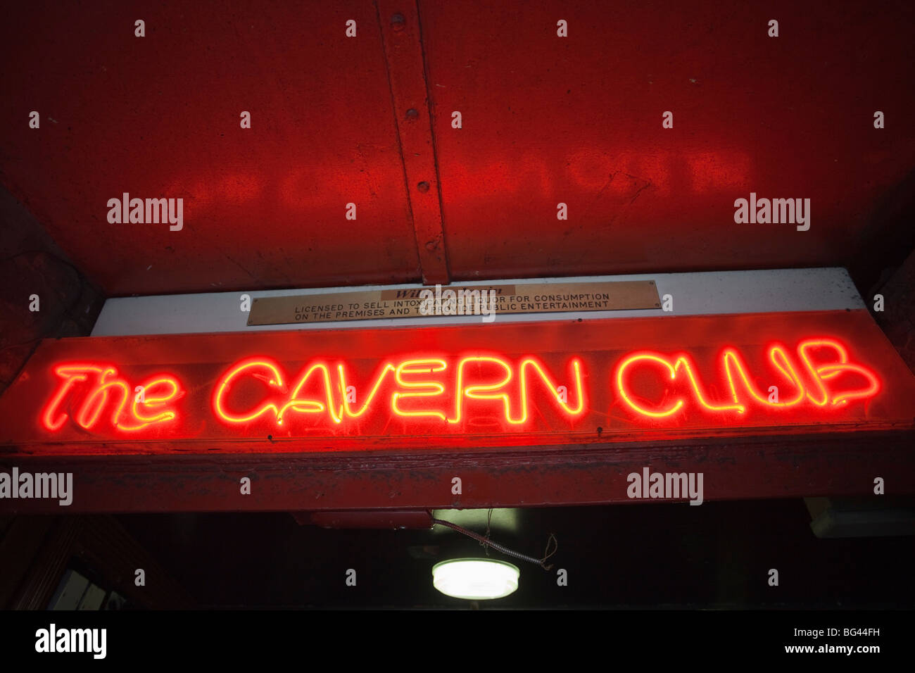 England, Liverpool, Mathew Street, der Cavern Club Stockfoto