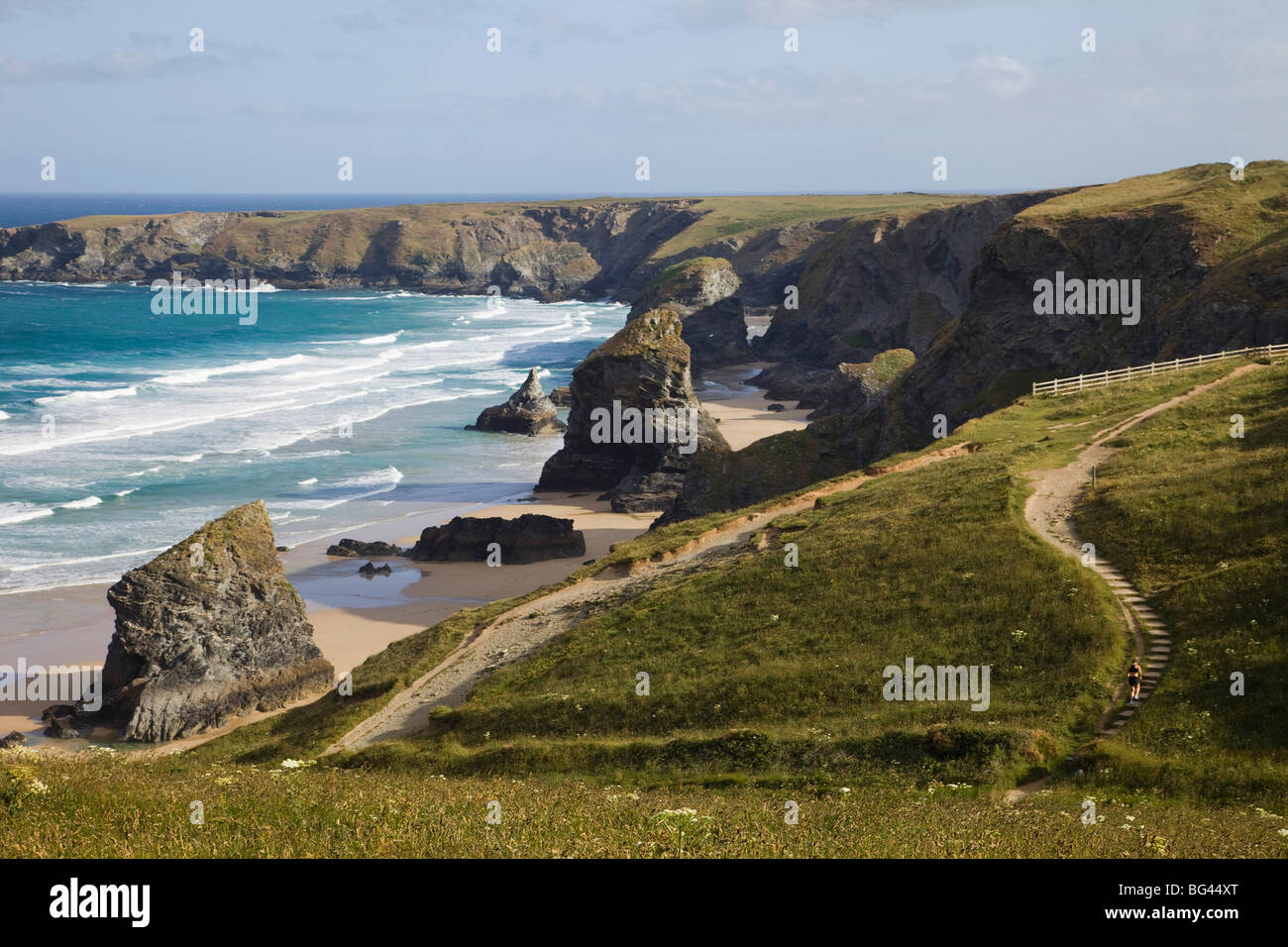 England, Cornwall, Bedruthan Steps (Carnewas) Stockfoto