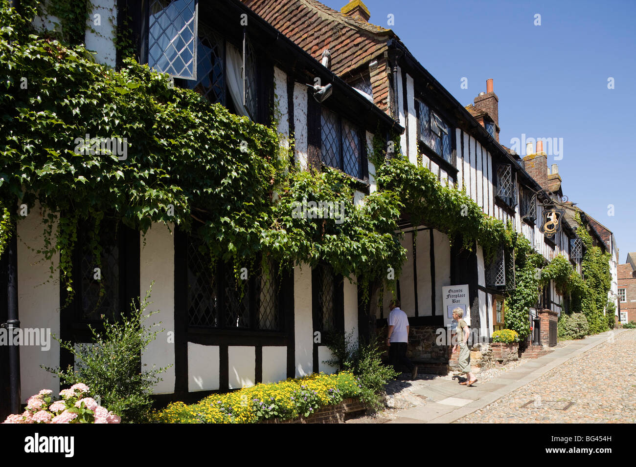 England, East Sussex, Roggen, Mermaid Street, Mermaid Inn Stockfoto