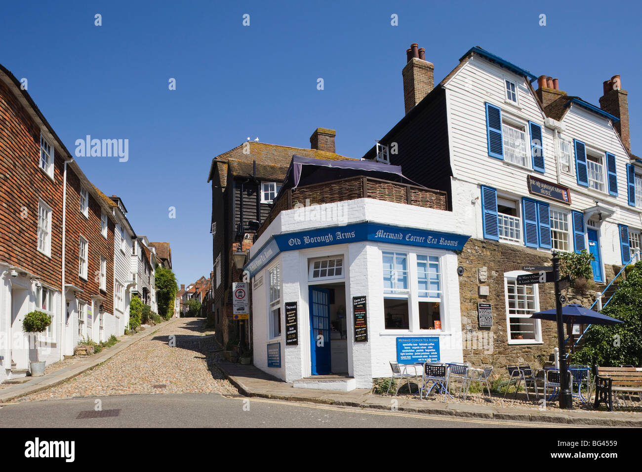 England, East Sussex, Roggen, Mermaid Street Stockfoto