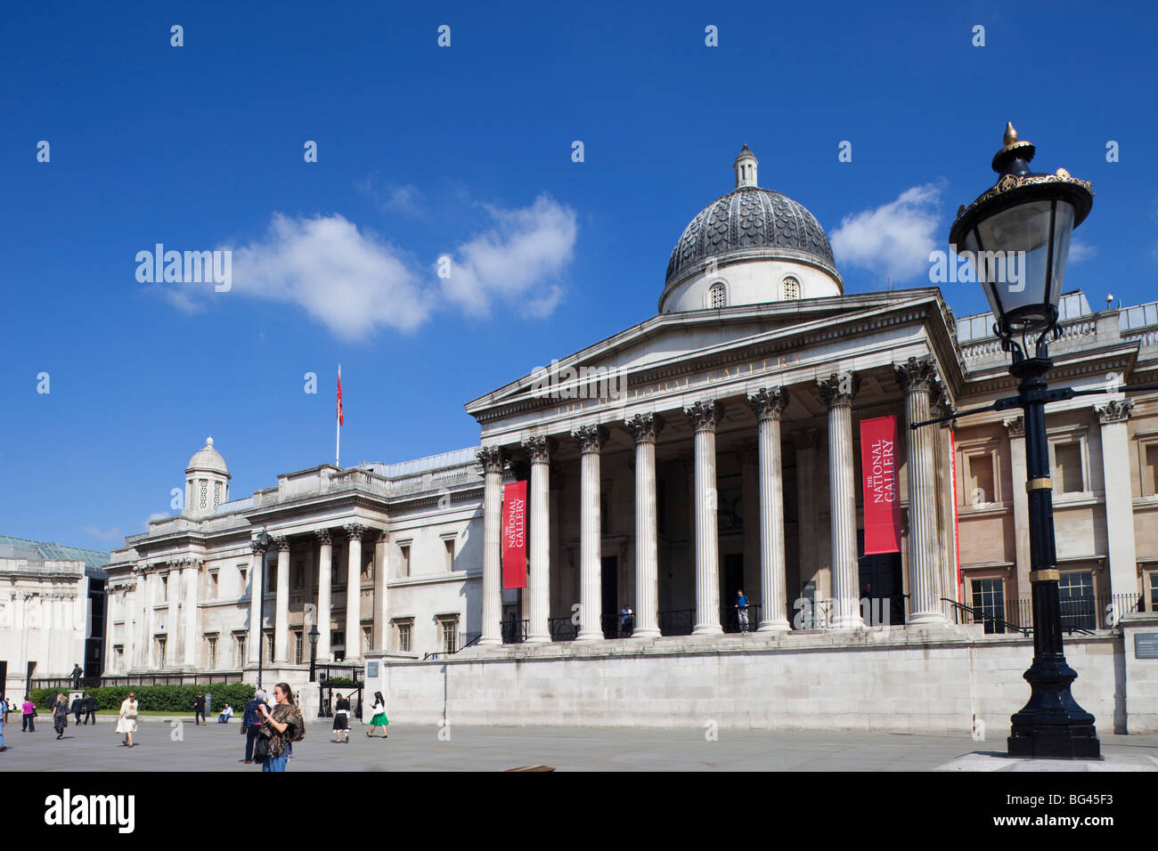 England, London, Trafalgar Square, National Gallery Stockfoto