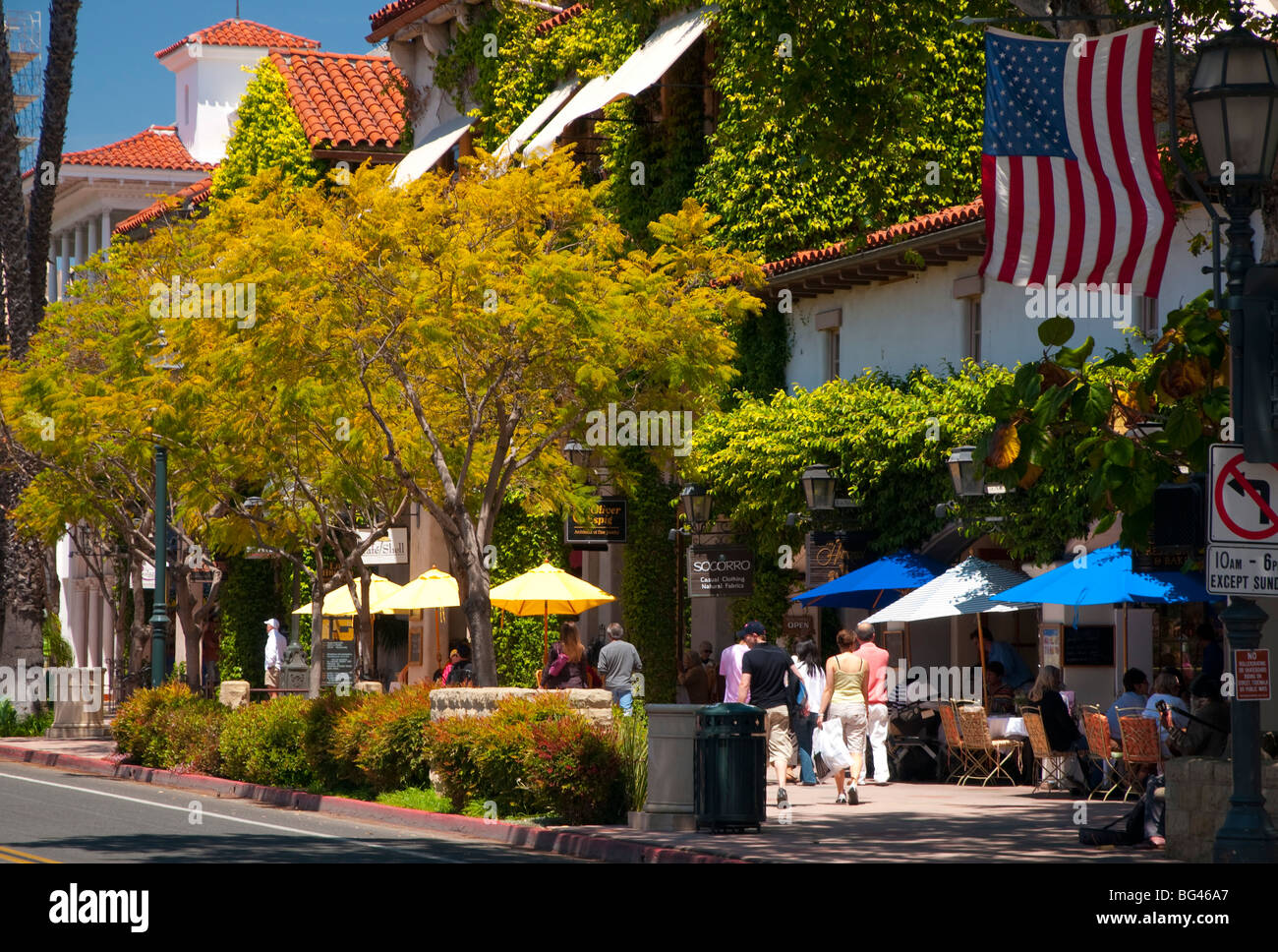 USA, California, Santa Barbara, State Street Stockfoto