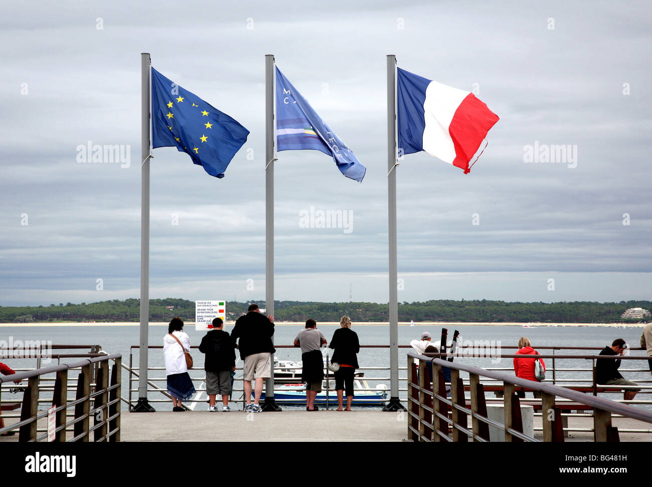 Steg am Cap Ferret, Frankreich Stockfoto