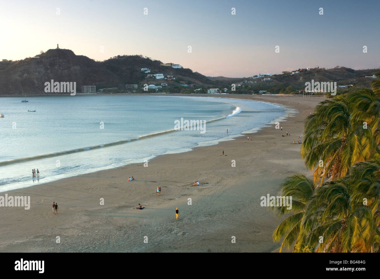 Nicaragua, San Juan Del Sur, Pacific Coast Beach Sunset Stockfoto