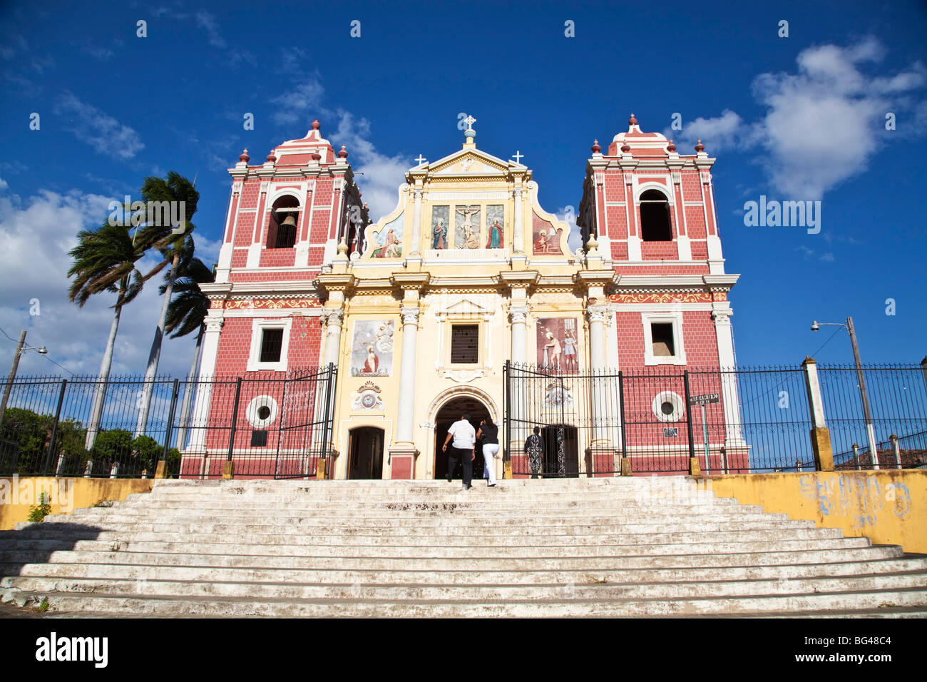 Nicaragua, Leon, aus dem 18. Jahrhundert El Calvario Kirche Iglesia Dulce Nombre de Jesus El Calvario Stockfoto