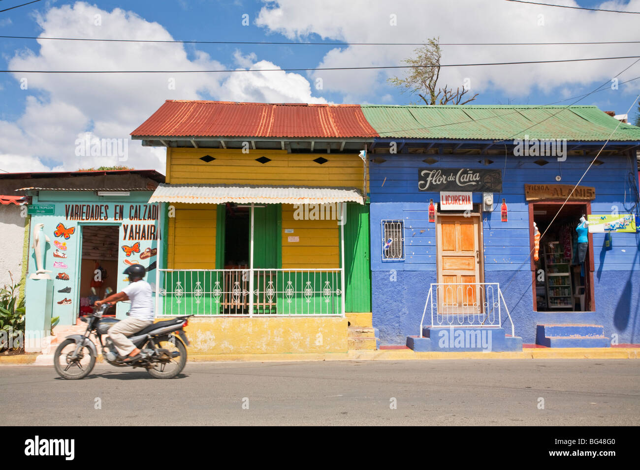 Straßenszene in San Juan Del Sur, Nicaragua Stockfoto