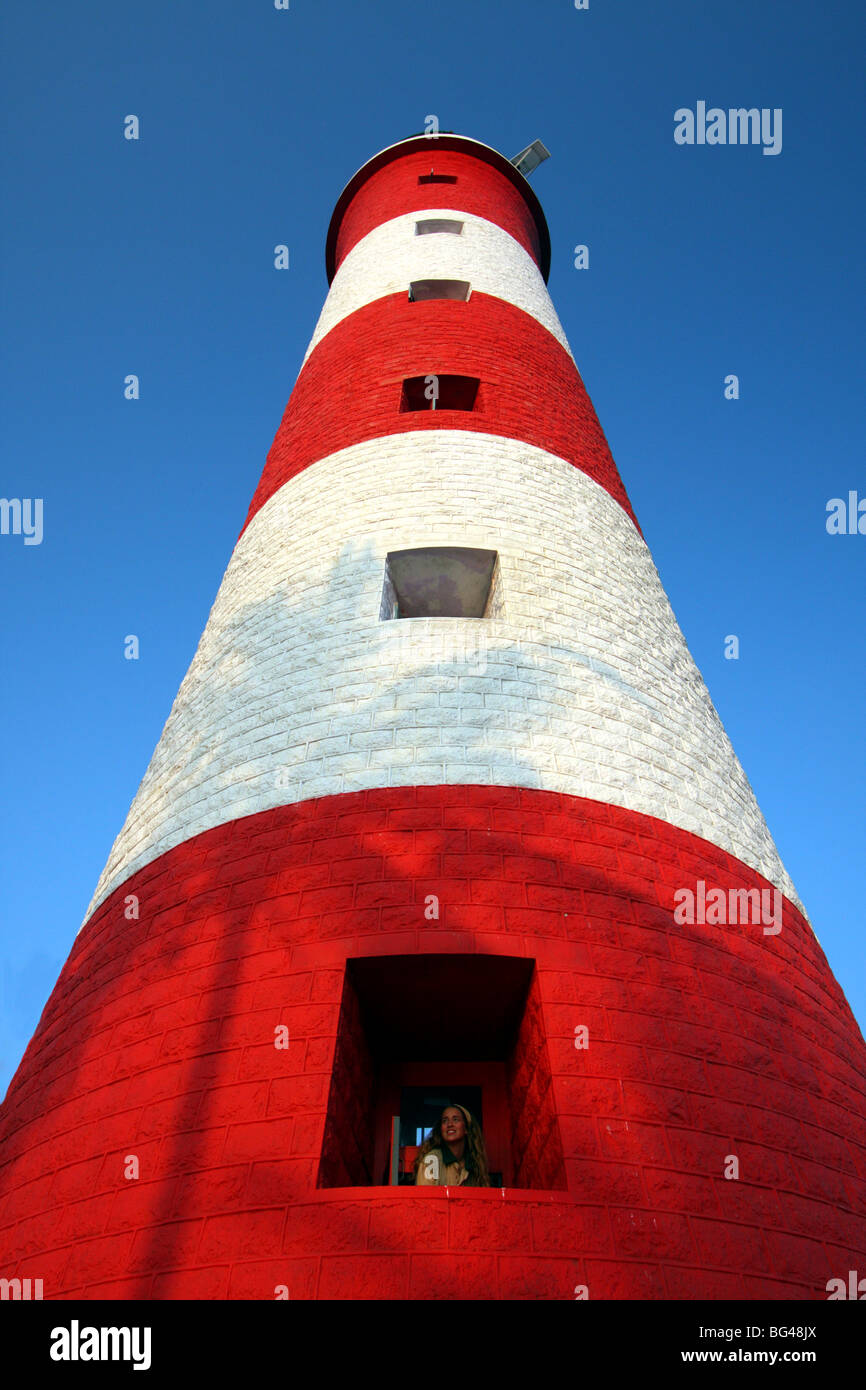 Leuchtturm, Kovalam, Trivandrum, Kerala, Indien, Asien Stockfoto