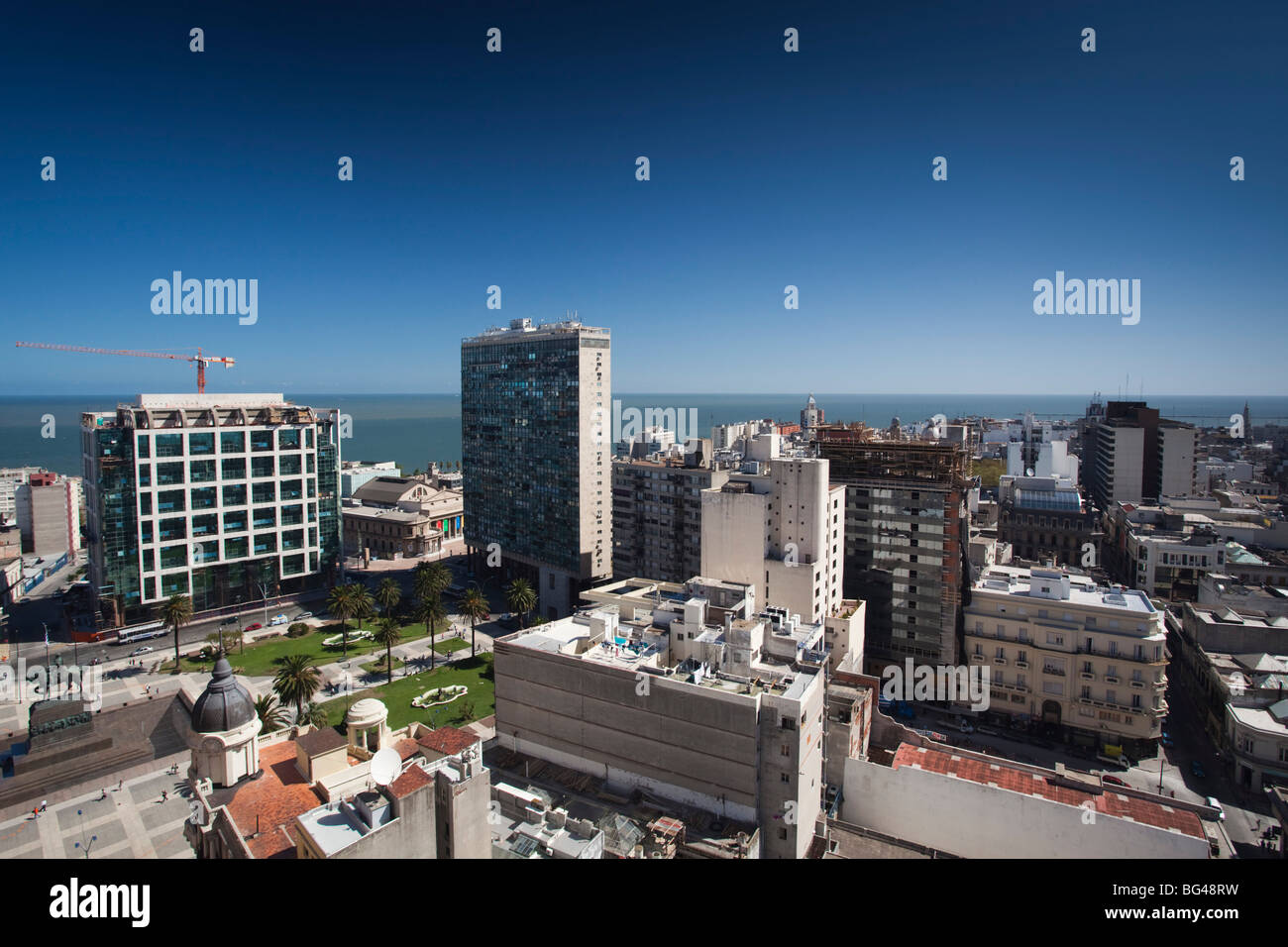 Allgemeines über Uruguay, Montevideo, die Stadt in der Nähe von Plaza Independencia Stockfoto