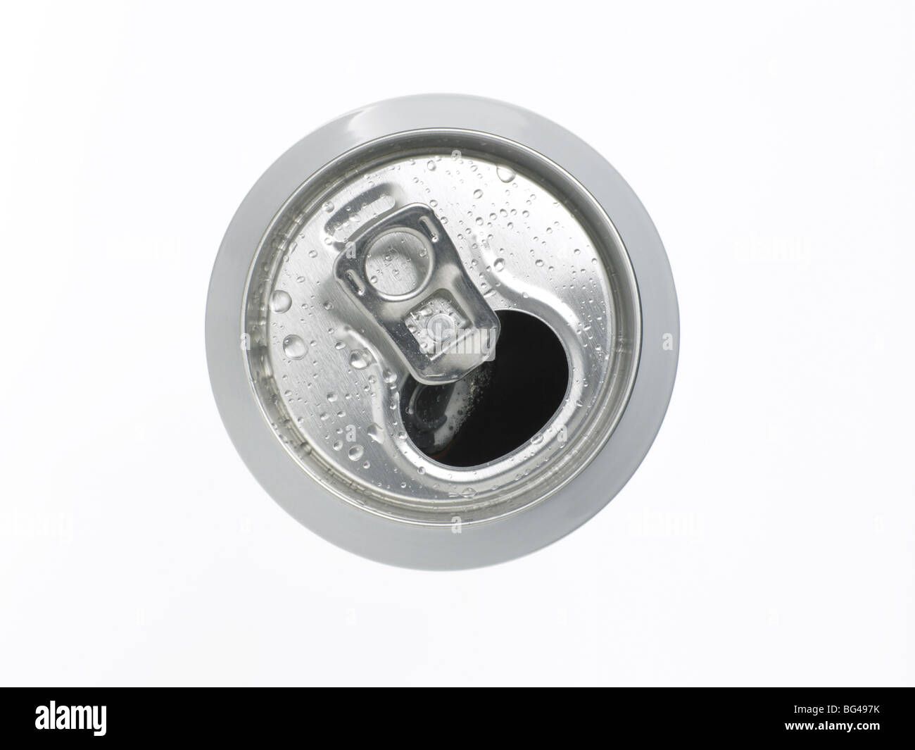 geöffnete Dose Getränk Stockfoto