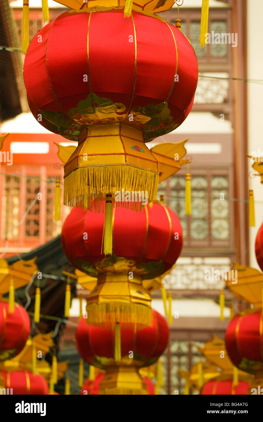 China, Shanghai, Altstadt, Yuyuan Garten und Basar Stockfoto