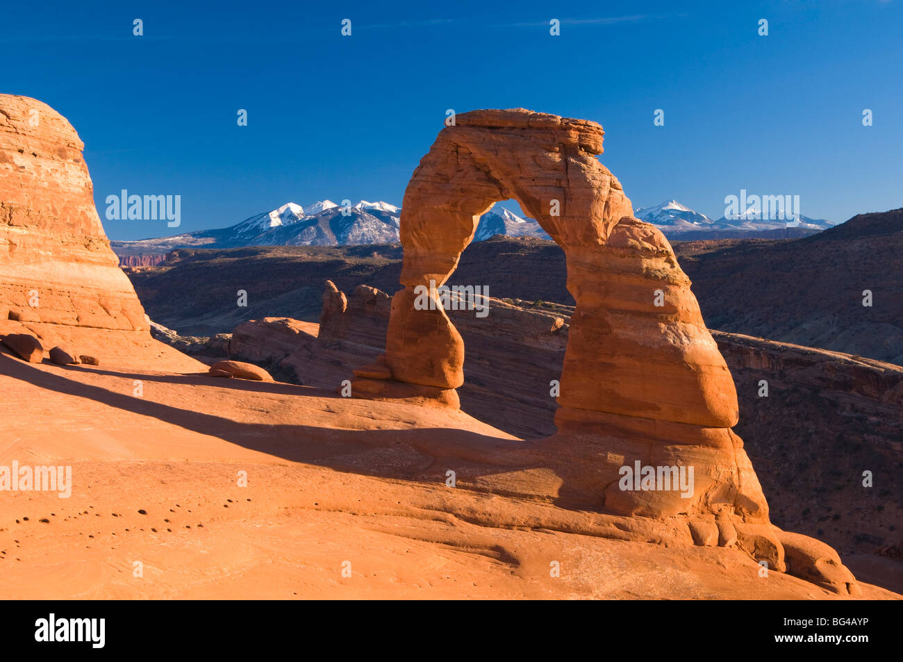 USA, Utah, Arches-Nationalpark, Delicate Arch Stockfoto