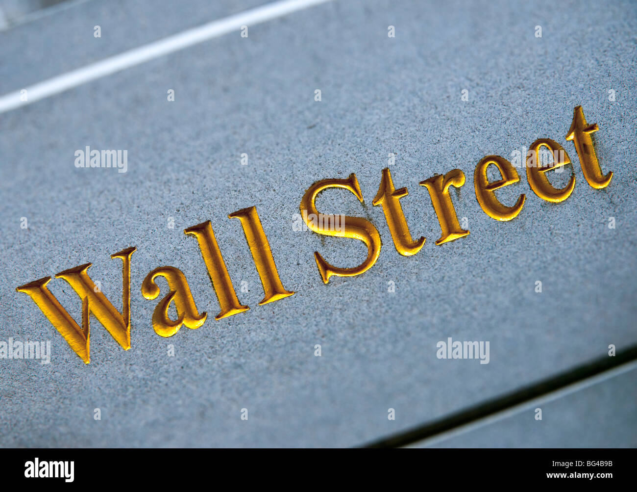 USA, New York, Manhattan, Wall-Street-Zeichen Stockfoto
