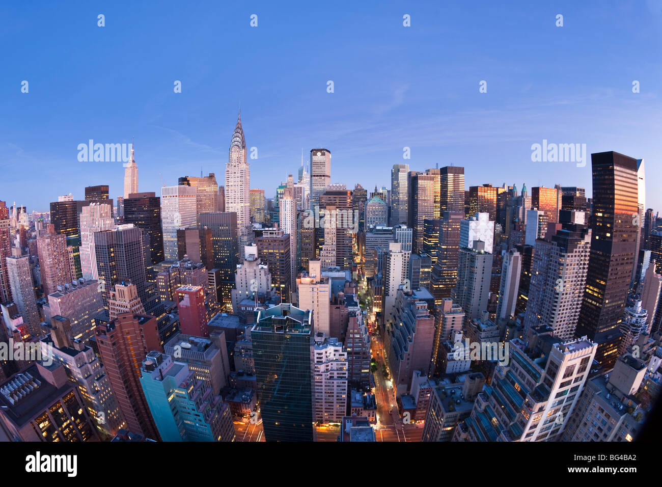 Skyline von Midtown Manhattan, New York City, USA Stockfoto