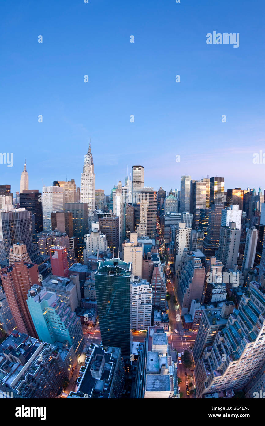 Skyline von Midtown Manhattan, New York City, USA Stockfoto