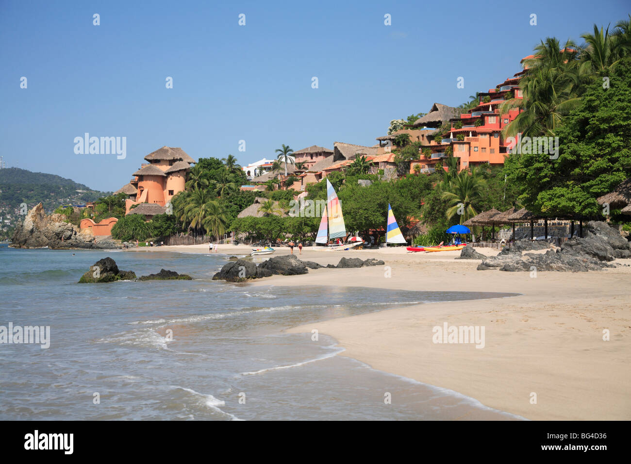 Playa La Ropa, Zihuatanejo, Guerrero Zustand, Mexiko, Nordamerika &#10; Stockfoto