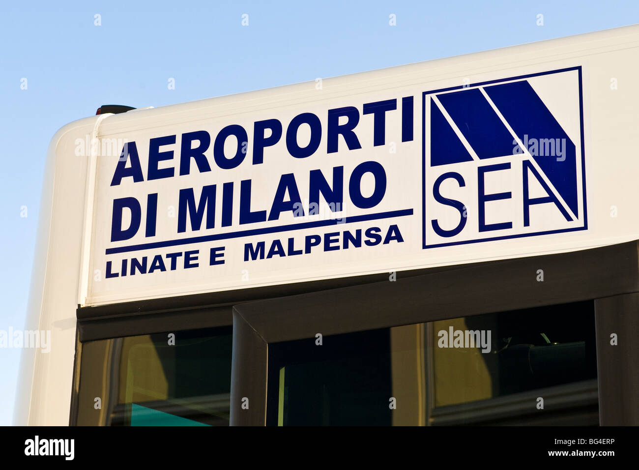 Meer-Flughafen Mailand Malpensa Flughafen Mailand, Italien Stockfoto