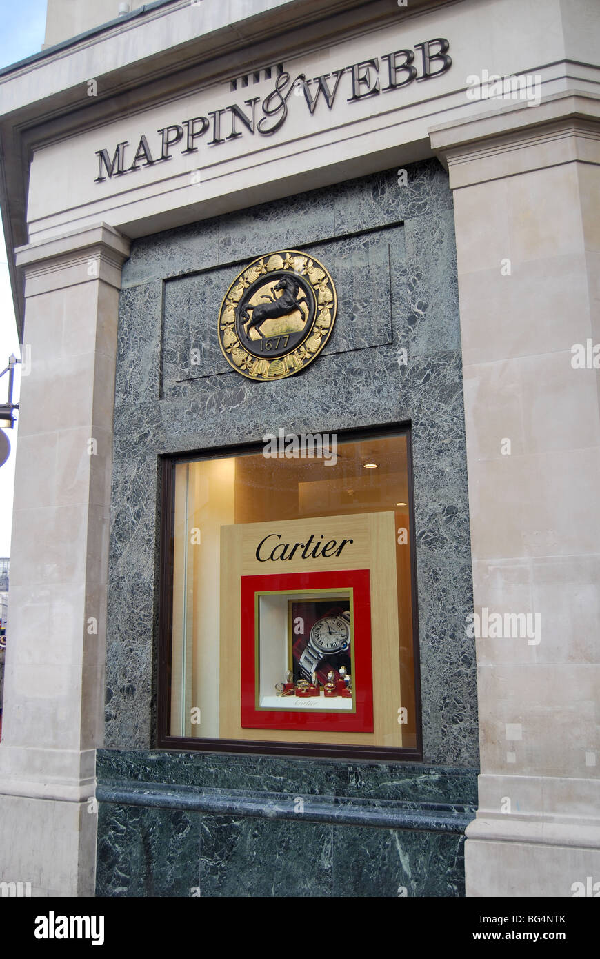 Cartier Mappin & Webb Juweliere Stockfoto