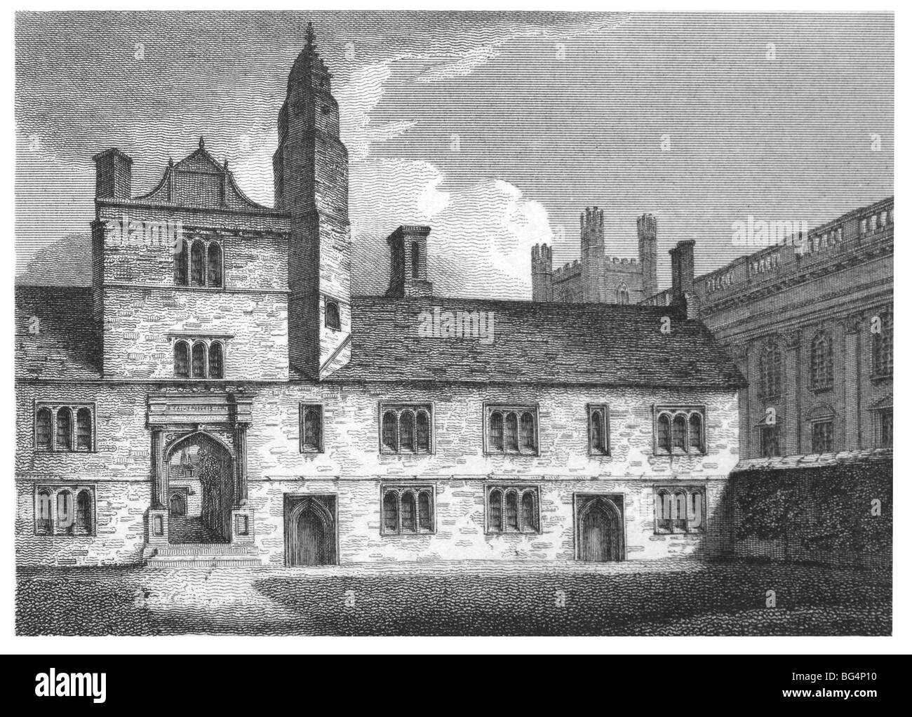 Caius College (Gonville and Caius College), Cambridge – Cajus Gericht Stockfoto
