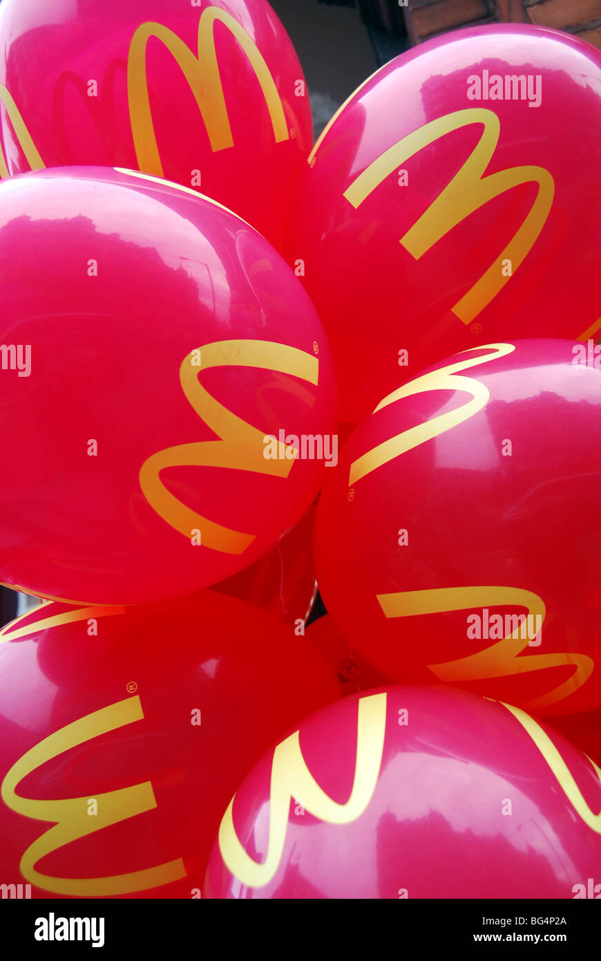 McDonalds-Ballons Stockfoto
