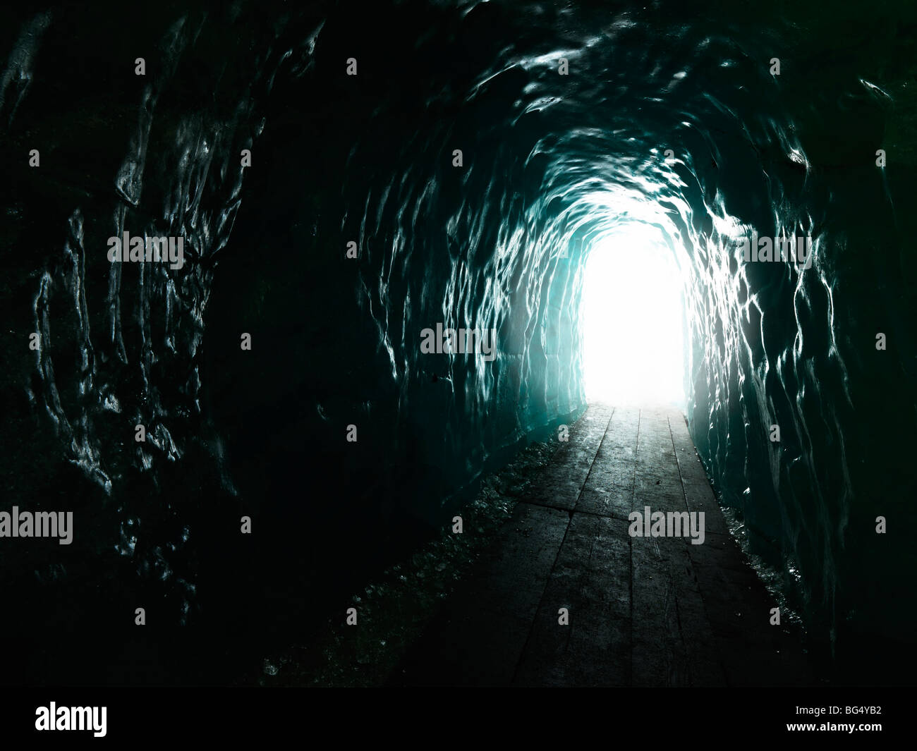 Suisse Schweiz Schweizer Eidgenossenschaft Helvetia Gletschereis Gletscherspalten Landschaft Alpen Alpes Berg Wasser Natur Stockfoto