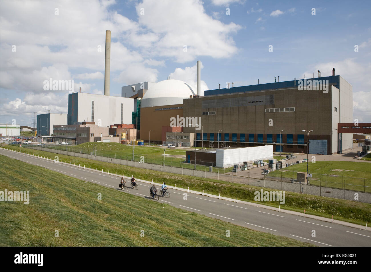 Nukleare Powerstation in Borssele, Niederlande Stockfoto