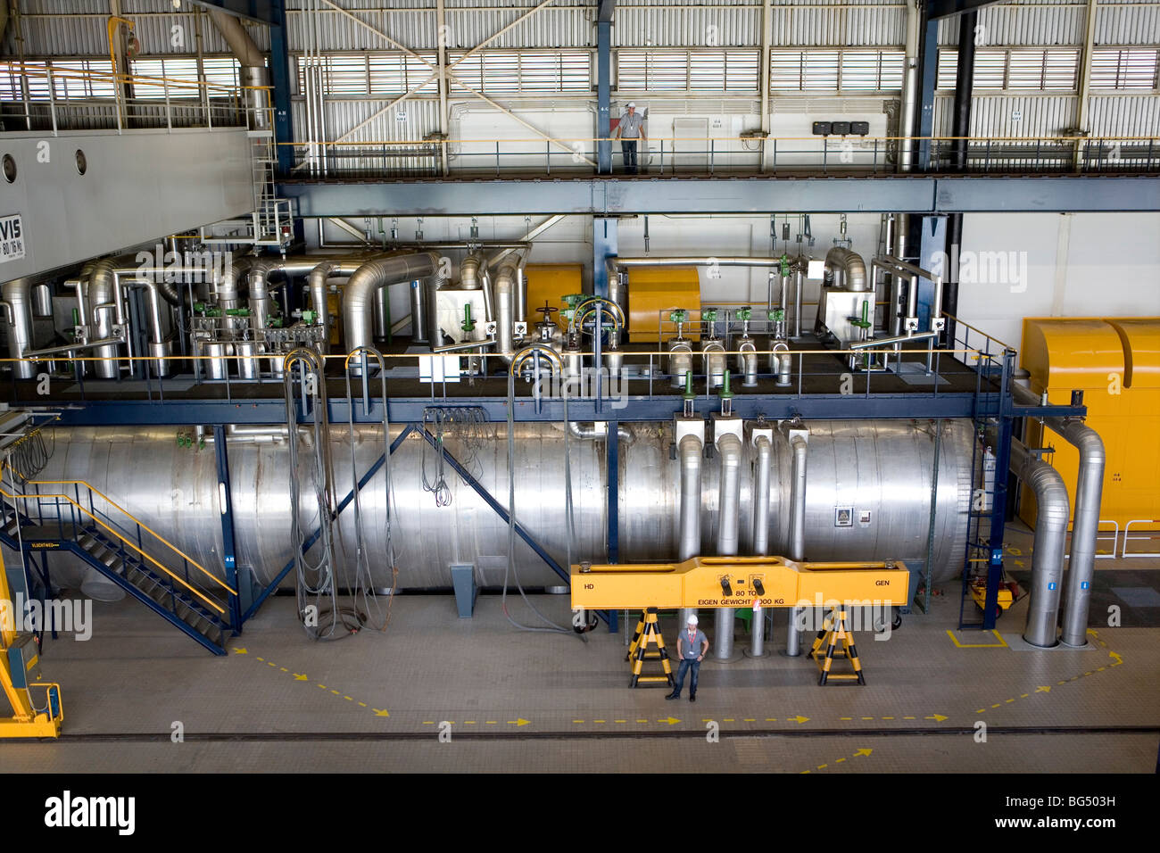 Nukleare Powerstation in Borssele, Niederlande Stockfoto