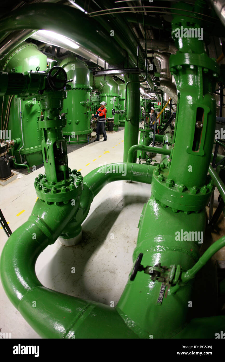 Nukleare Powerstation in Borssele, Niederlande Stockfoto