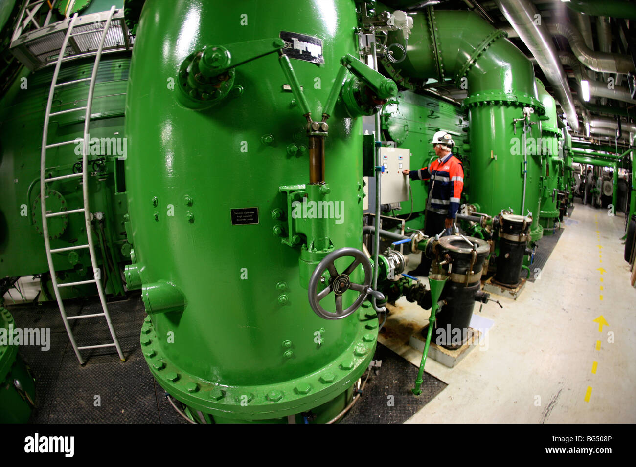 Nukleare Powerstation in Borssele, Niederlande Stockfoto